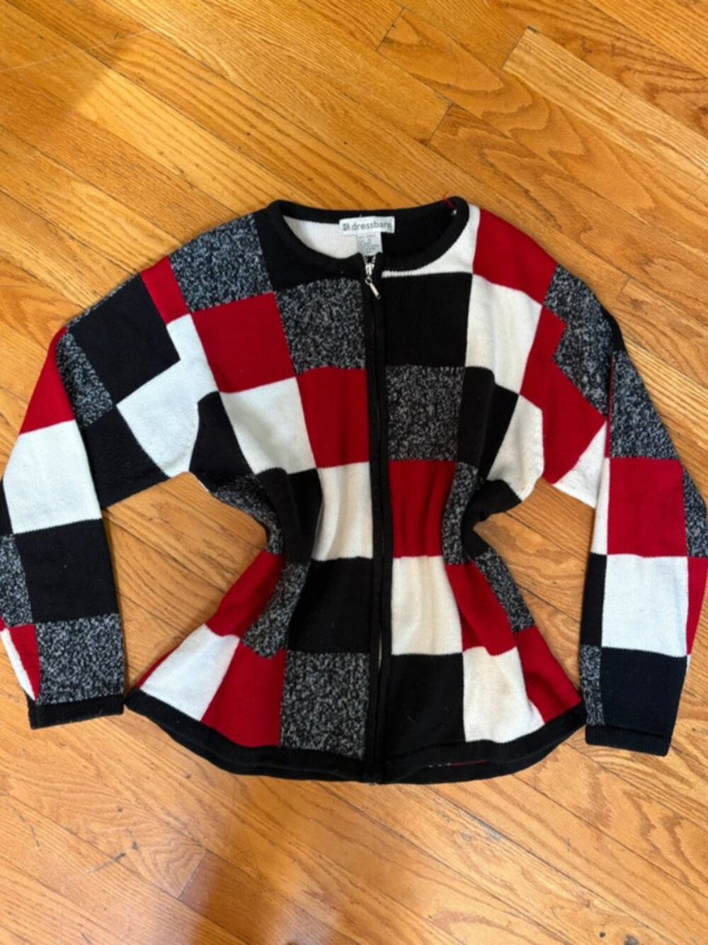 Checkered Zip Up